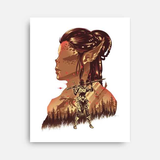 Githyanki Fighter-None-Stretched-Canvas-hypertwenty