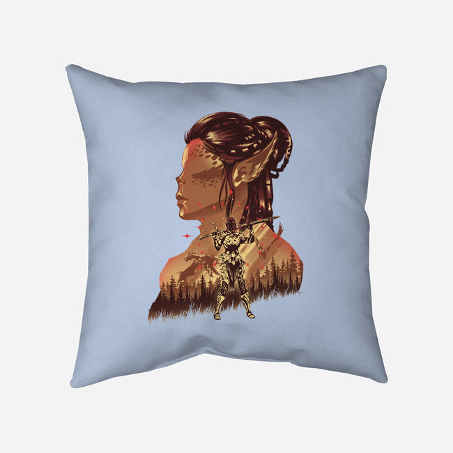 Githyanki Fighter-None-Removable Cover w Insert-Throw Pillow-hypertwenty