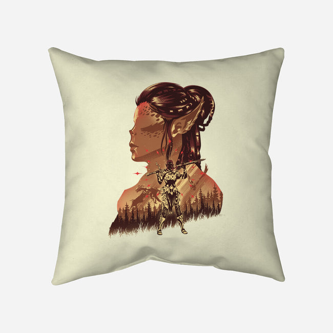 Githyanki Fighter-None-Removable Cover w Insert-Throw Pillow-hypertwenty