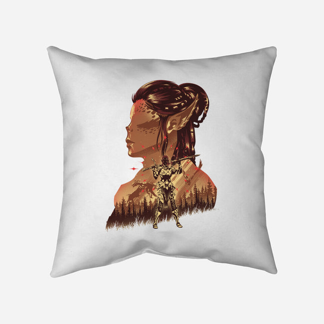 Githyanki Fighter-None-Removable Cover w Insert-Throw Pillow-hypertwenty