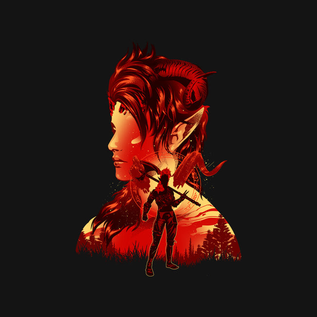 Barbarian Tiefling-Youth-Crew Neck-Sweatshirt-hypertwenty
