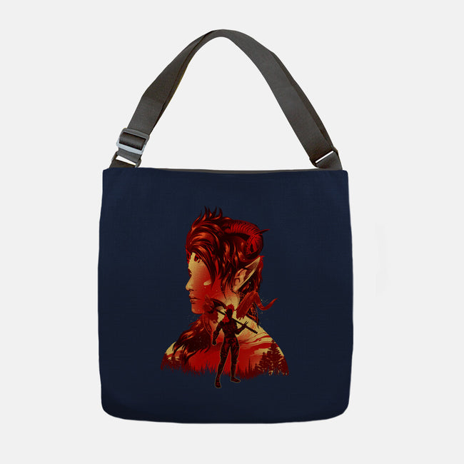 Barbarian Tiefling-None-Adjustable Tote-Bag-hypertwenty