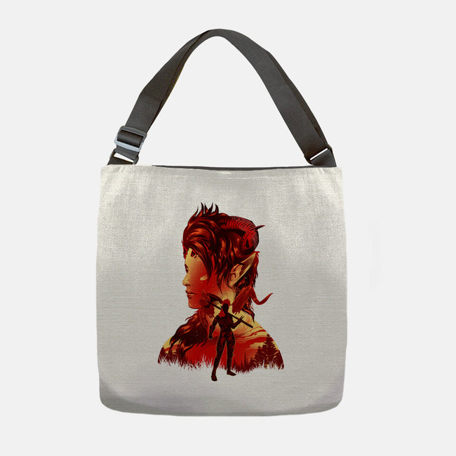 Barbarian Tiefling-None-Adjustable Tote-Bag-hypertwenty