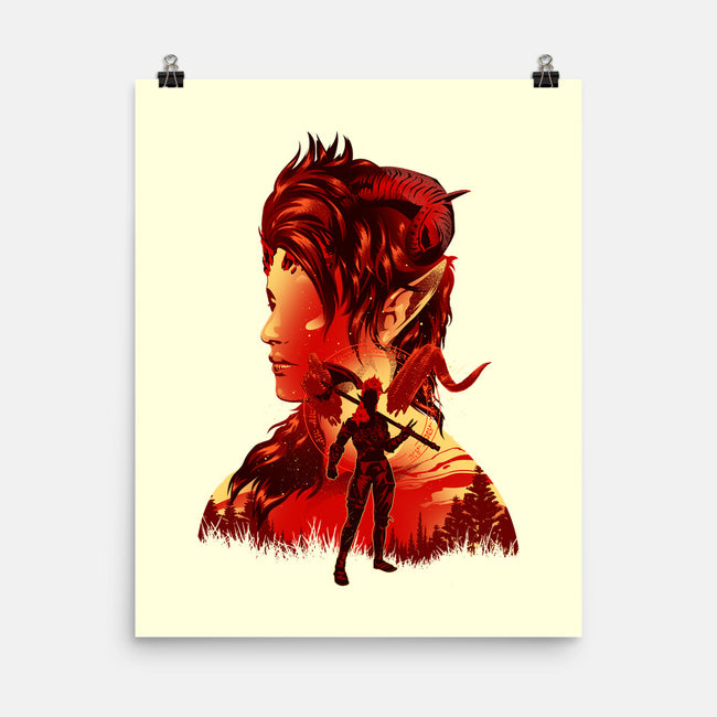 Barbarian Tiefling-None-Matte-Poster-hypertwenty
