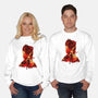 Barbarian Tiefling-Unisex-Crew Neck-Sweatshirt-hypertwenty