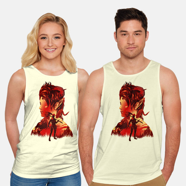 Barbarian Tiefling-Unisex-Basic-Tank-hypertwenty
