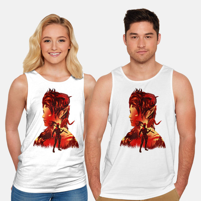Barbarian Tiefling-Unisex-Basic-Tank-hypertwenty