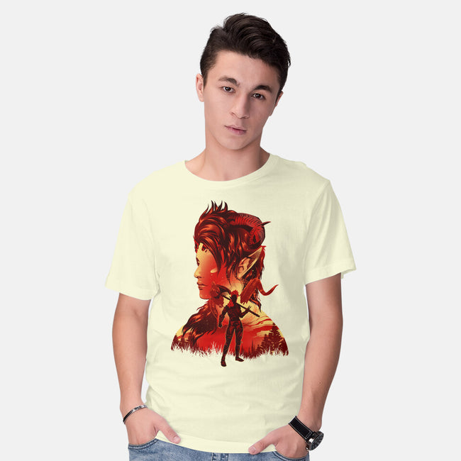 Barbarian Tiefling-Mens-Basic-Tee-hypertwenty