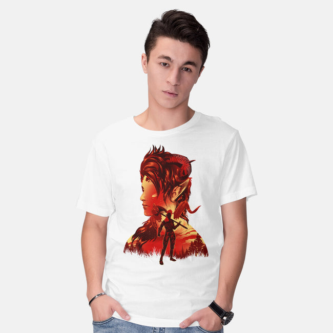 Barbarian Tiefling-Mens-Basic-Tee-hypertwenty