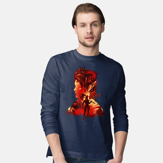 Barbarian Tiefling-Mens-Long Sleeved-Tee-hypertwenty