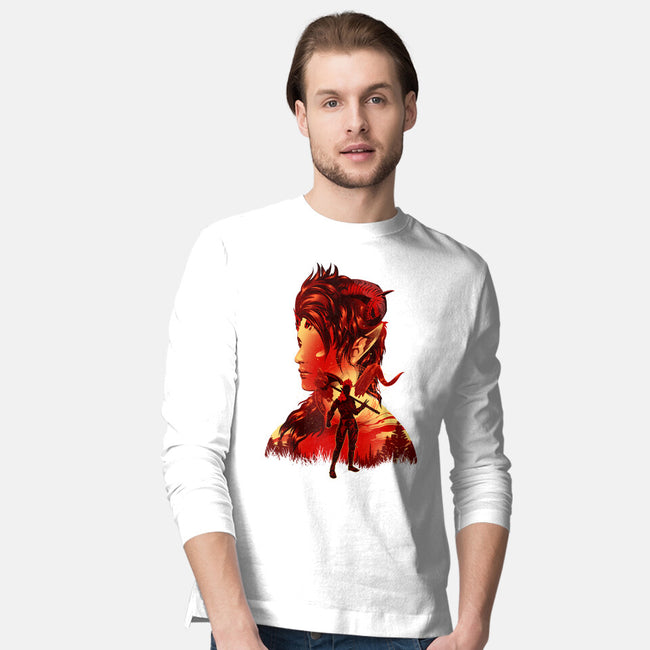 Barbarian Tiefling-Mens-Long Sleeved-Tee-hypertwenty