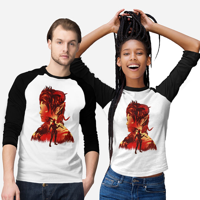 Barbarian Tiefling-Unisex-Baseball-Tee-hypertwenty