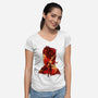 Barbarian Tiefling-Womens-V-Neck-Tee-hypertwenty