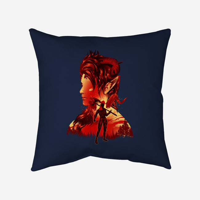 Barbarian Tiefling-None-Removable Cover w Insert-Throw Pillow-hypertwenty