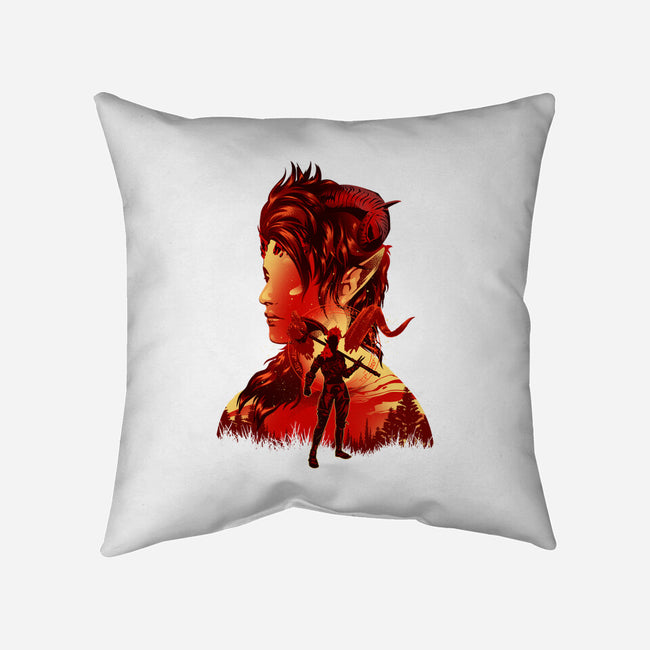Barbarian Tiefling-None-Removable Cover w Insert-Throw Pillow-hypertwenty