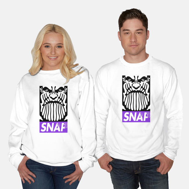 Snap-Unisex-Crew Neck-Sweatshirt-demonigote