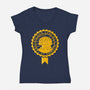 Special Seal-Womens-V-Neck-Tee-demonigote