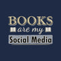Books Are My Social Media-Unisex-Basic-Tee-NMdesign