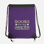 Books Are My Social Media-None-Drawstring-Bag-NMdesign