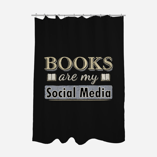 Books Are My Social Media-None-Polyester-Shower Curtain-NMdesign