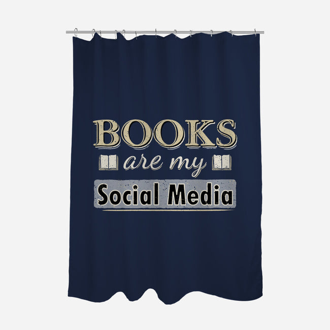 Books Are My Social Media-None-Polyester-Shower Curtain-NMdesign