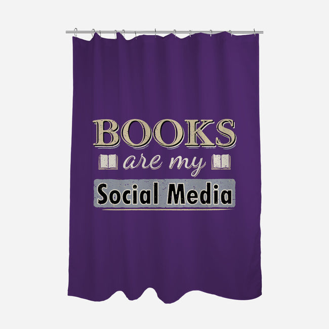 Books Are My Social Media-None-Polyester-Shower Curtain-NMdesign