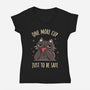 One More Cup-Womens-V-Neck-Tee-rarpoint