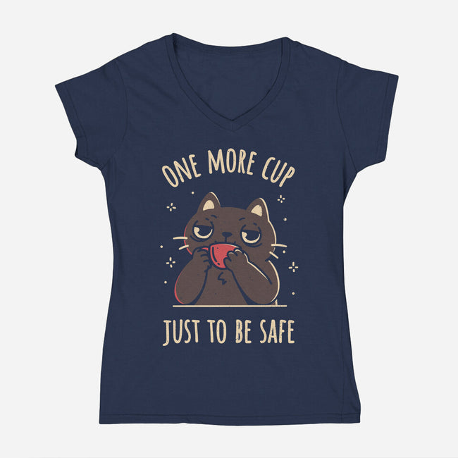 One More Cup-Womens-V-Neck-Tee-rarpoint