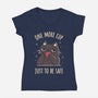 One More Cup-Womens-V-Neck-Tee-rarpoint