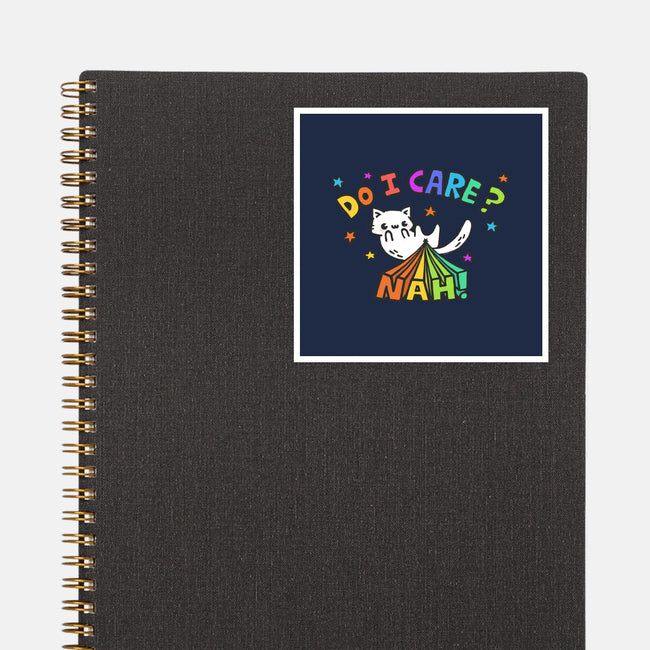 Do I Care-None-Glossy-Sticker-Wenceslao A Romero