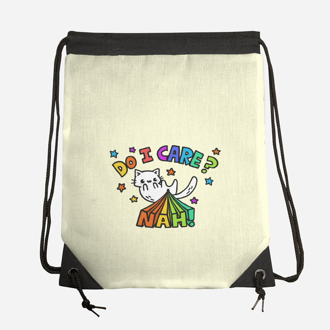 Do I Care-None-Drawstring-Bag-Wenceslao A Romero