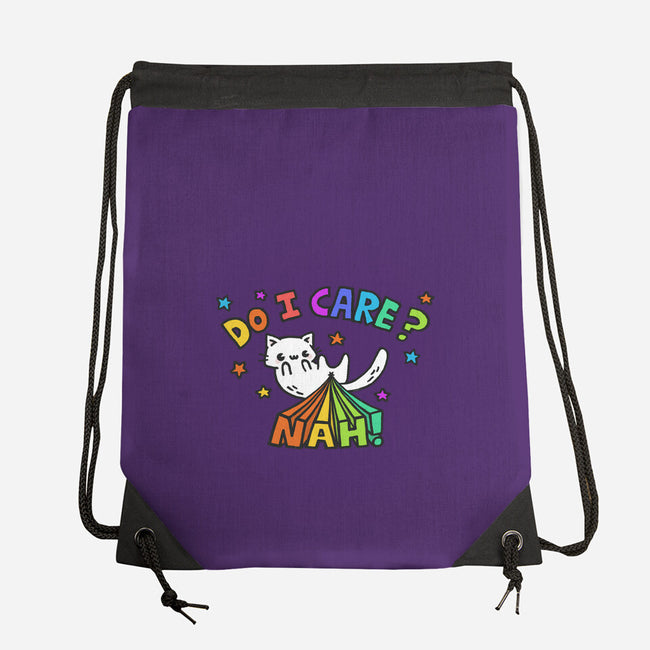 Do I Care-None-Drawstring-Bag-Wenceslao A Romero