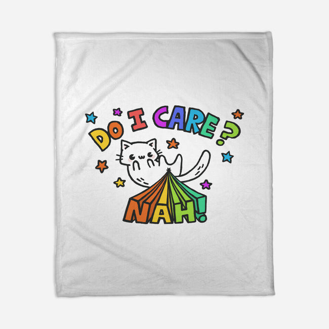 Do I Care-None-Fleece-Blanket-Wenceslao A Romero