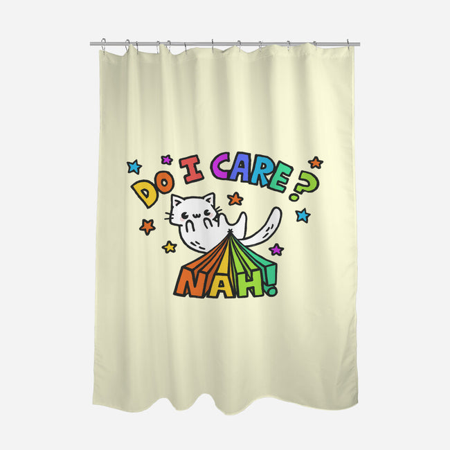 Do I Care-None-Polyester-Shower Curtain-Wenceslao A Romero