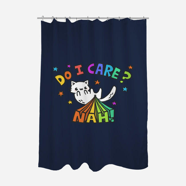 Do I Care-None-Polyester-Shower Curtain-Wenceslao A Romero