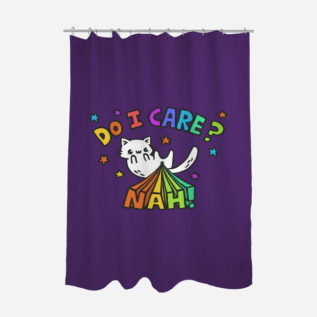 Do I Care-None-Polyester-Shower Curtain-Wenceslao A Romero