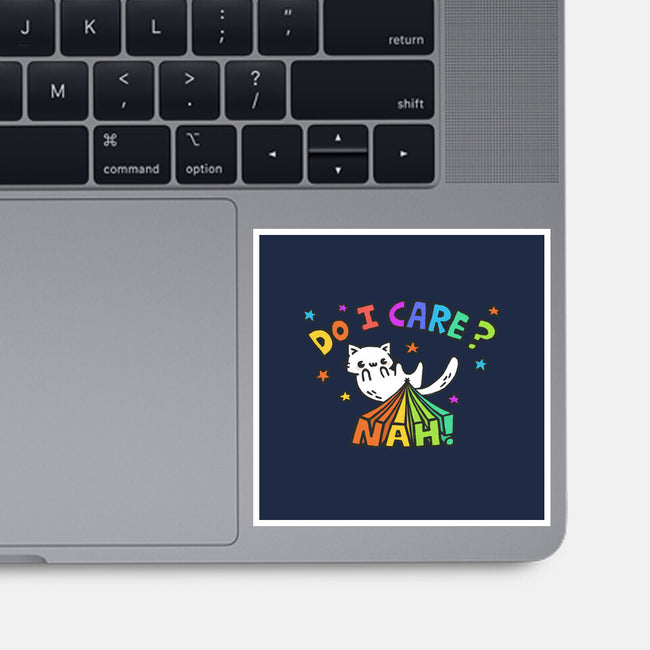 Do I Care-None-Glossy-Sticker-Wenceslao A Romero