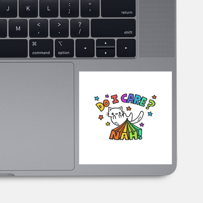 Do I Care-None-Glossy-Sticker-Wenceslao A Romero
