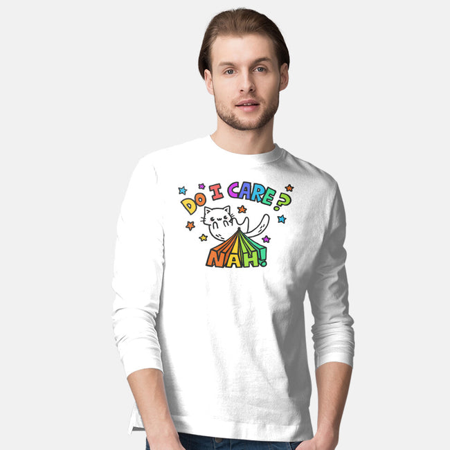 Do I Care-Mens-Long Sleeved-Tee-Wenceslao A Romero