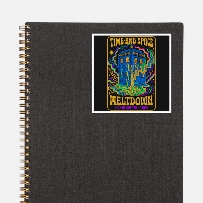 Time And Space Meltdown-None-Glossy-Sticker-Popnotic