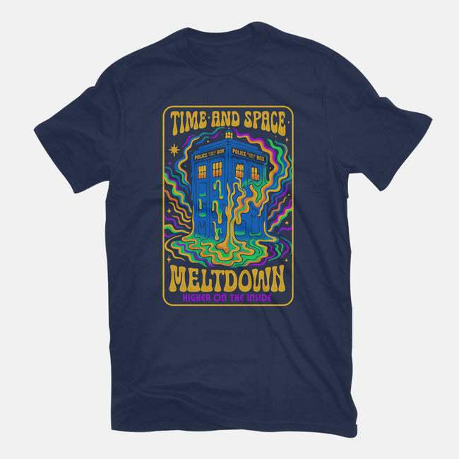 Time And Space Meltdown-Mens-Heavyweight-Tee-Popnotic