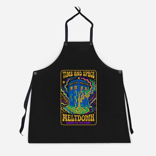 Time And Space Meltdown-Unisex-Kitchen-Apron-Popnotic