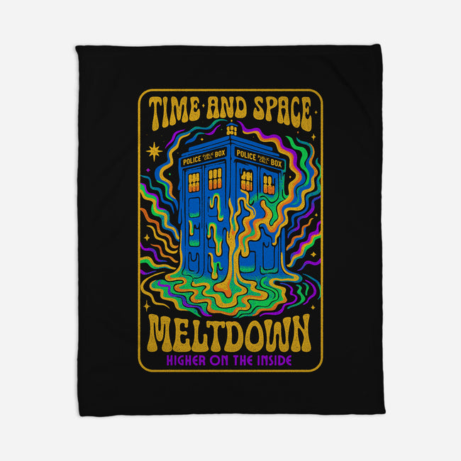 Time And Space Meltdown-None-Fleece-Blanket-Popnotic