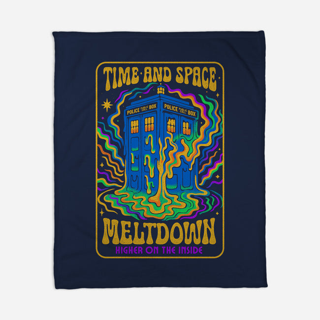 Time And Space Meltdown-None-Fleece-Blanket-Popnotic