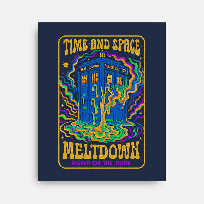 Time And Space Meltdown-None-Stretched-Canvas-Popnotic