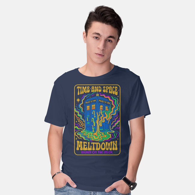 Time And Space Meltdown-Mens-Basic-Tee-Popnotic