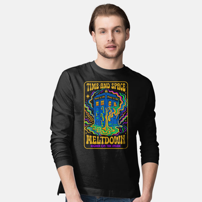 Time And Space Meltdown-Mens-Long Sleeved-Tee-Popnotic