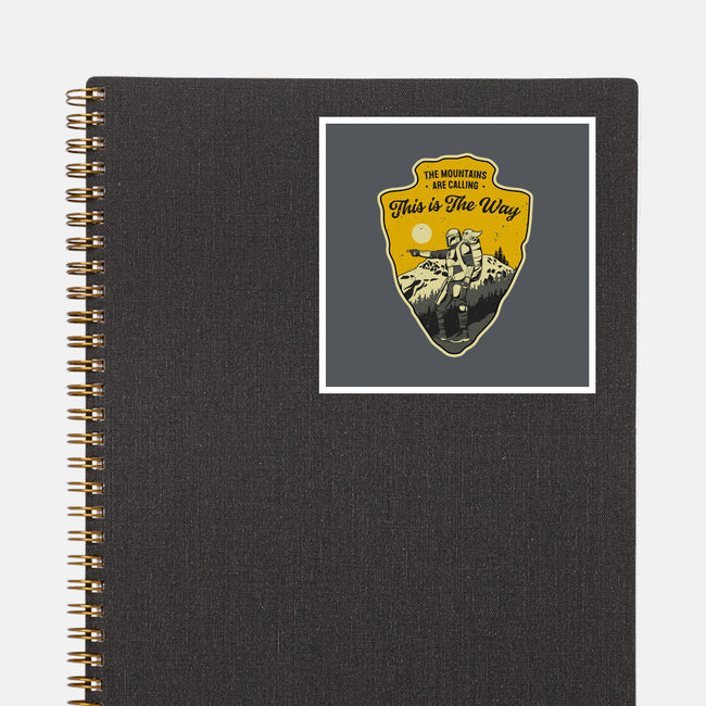 The Way To The Mountains-None-Glossy-Sticker-retrodivision
