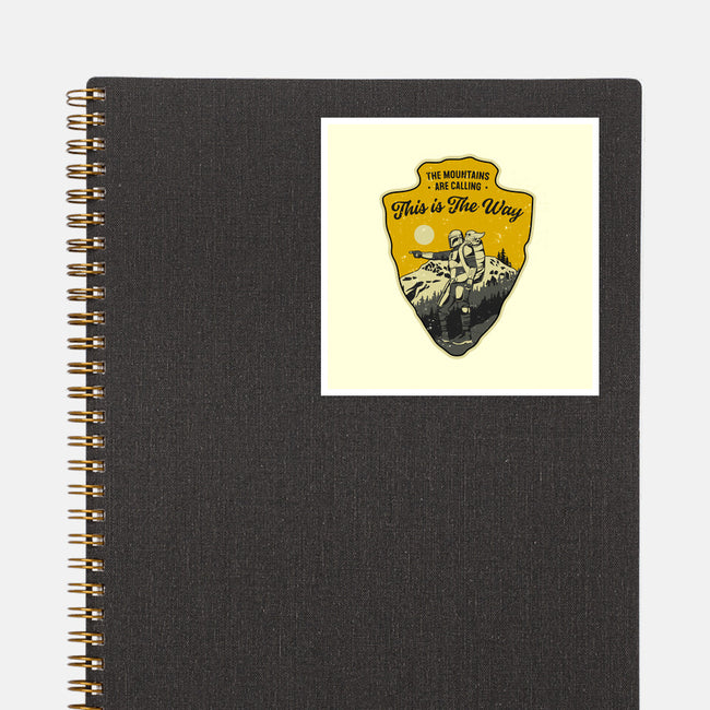 The Way To The Mountains-None-Glossy-Sticker-retrodivision