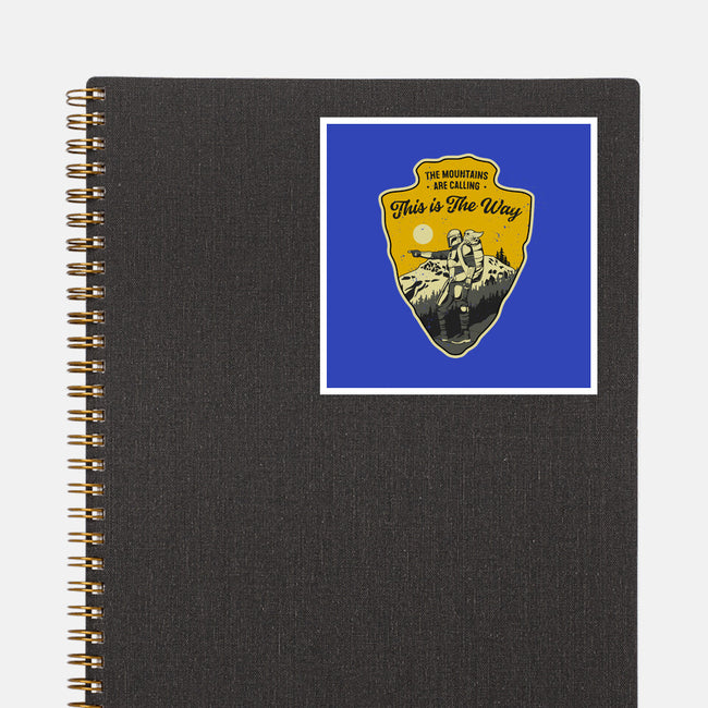 The Way To The Mountains-None-Glossy-Sticker-retrodivision